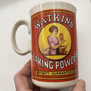 Watkins Baking Powder Ceramic Coffee Mug Heritage Collection 1992 Vintage Retro